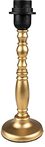 Clayre & Eef Lampenfuß Ø 10x30 cm Goldfarbig Holz Lampensockel