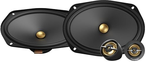 PIONEER TS-A6901C A Series 6 x 9 2-Way 450W Max Power, Carbon/Mica Reinforced IMPP Cone, 20mm PI Tweeter - Component Speakers (Pair)