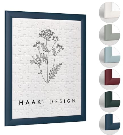 Haak Puzzlerahmen Damira Dunkelblau 80 X 121 cm (ca. 3000 Teile) Bilderrahmen Rahmen für Puzzle