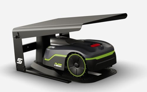 SUNTEK Garage für Mähroboter SRM2060 - Schutz vor Wind Regen Laub und Sonneinstrahlung - Einfache Montage und Wetterfester Schutz