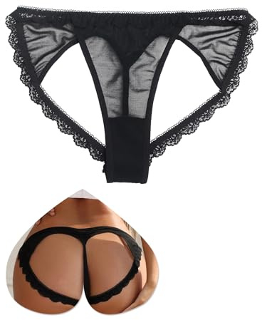 comeondear String Ouvert Femme Sexy Hot Mini String Ficelle | Tanga Dentelle,Culotte Taille Basse,S-XXL Grande Taille,Léger,sous-Vêtements Féminin,Slip Bresilien,G-String,Thong,T-Back