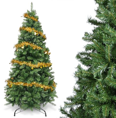 YEAUPE PRO Árbol de Navidad Artificial de 149 cm | 800 Puntas de PVC | Conexión de 3 Secciones, Incluye Base | para Hogar, Sala de Estar y Hotel
