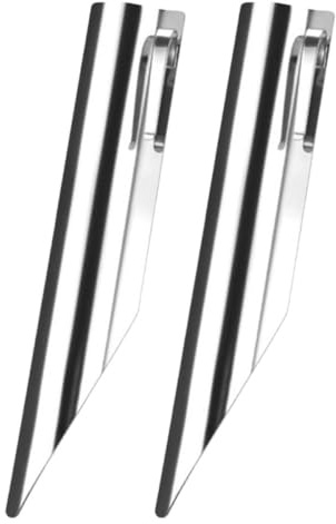 BESPORTBLE Raschietto per Pane in Acciaio 304, Spazzatrice per Briciole Set 2 Pezzi Clip di Sicurezza, Utensile per Pulizia Tavoli in Panetterie e Bar