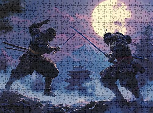 Pussel 1 000 delar, träpussel för vuxna krigare Japan-2 impossibla klassiska pusselpussel 75 x 50 cm, familjespel, pussel stressminskning tankespel, pusselälskare w0-867