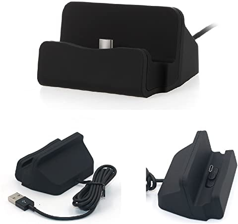 K-S-Trade Qualitativ & Innovativ Docking-Station Für Nokia 9 Ladestation Dock Ladegerät Docking Station Tischständer Ständer Inkl. USB Typ C