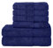 Komfortec 6er Handtuch Set aus 100% Baumwolle, 2er Badetücher 70x140 cm und 4er Handtücher 50x100 cm, Frottee, Weich, Navy Blau