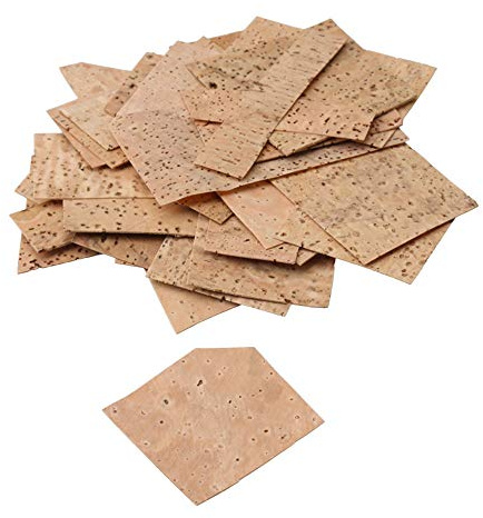 Yibuy Bassoon Irregular Cork Set Wood Color Saxophone Repair Set for Oboe Clarinet