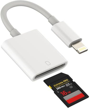 Lettore di schede SD per iPhone Adattatore per Lightning memoria fotocamera Accessori per Apple MFI Certified Photo Photography Viewer Adaptador per 13 12 11 Pro Max X Xs Xr per Ipad Air Mini