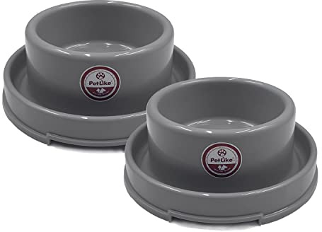 PetLike Dog Bowls Pet Food Bowls, No Spill Cat Food Bowl Water Food Feeder Pet Dishes for Cat Puppies Small Medium Dogs