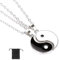 COYUN 2 Stück Yin Yang Paar Halskette Taichi BFF Kette FreundschCOtsketten Partner Schmuck ketten für beste Freunde,Liebhaber und Couple Geschenke(Silber)
