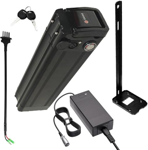 ZXLLAFT 24 volt litiumjonbatteri 48V 10Ah 8Ah 15,6Ah 12Ah litiumbatteri 36V 10,4Ah 18,2Ah 13Ah löstagbart batteri för 250W - 750W motorsats med laddare och 4-stiftsport,24v20.8ah