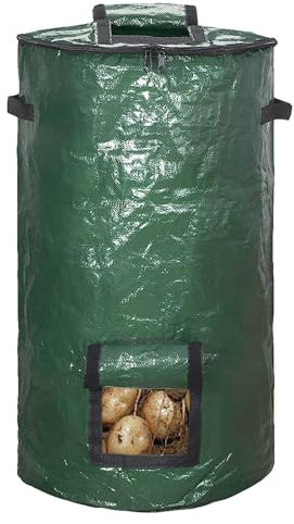 Bolsa de contenedor de compost - Contenedor de desechos de patio plegable - Gass Pool Garden Garbage resistente - bolsas, hojas, basura, jardín - bolsas de basura, bolsas de basura de jardín - parrill