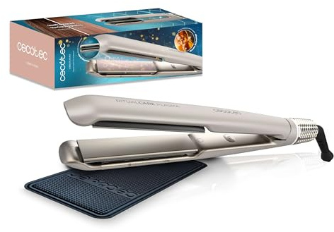 Cecotec Piastra per Capelli Stretta Lisse Plasma Elite.45W, Tecnologia Plasma, Rivestimento Ceramica, Piastre Flottanti 3D, Capelli Senza Crespo, Temperatura Regolabile 170º-230ºC, Cuscinetto Silicone