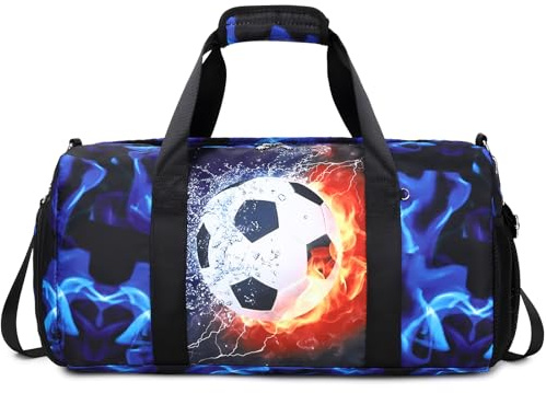 Bolsa de Deporte Niños Bolsos de Gimnasio Bolso de Viaje Niño 25L Bolsa Deportiva para Fútbol, Baloncesto,Gimnasia, Natación o Tenis