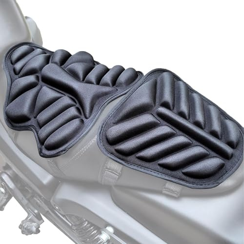 Cuscino Sella Moto, Sedile Moto Passeggero Schiuma Comodo Antiscivolo, Coprisedile Ammortizzante Per Veicoli Elettrici, Cuscino Per Sella Da Motos Ventilato Per Ciclismo A Lunga Distanza E Viaggi