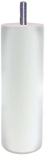 Margot 3700527817620 Cylindre Lot de 4 Pieds de Sommier, Blanc, Hauteur 15 cm