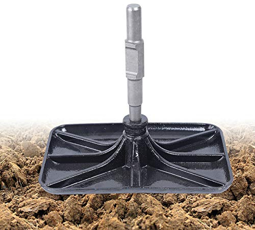 Gdrasuya10 Tamping Plate Manganese Steel Rammer Hammer Snoring Tablet Jack Compactor Tamper Crushing Plate Ramming Plate for Transplant Tree