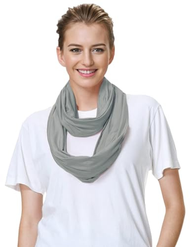 Lina & Lily Premium Modal Jersey Knit Women's Infinity Scarf Snood Lightweight