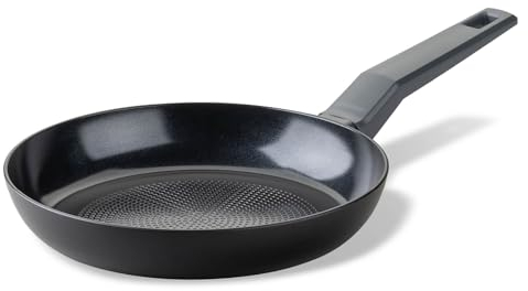 Fackelmann Pfanne 24cm Statement – Keramik beschichtete Pfanne - Recyceltes Aluminium mit Antihaft-Beschichtung, Wabenbodenstruktur – Für alle Herdarten inklusive Induktion, PFAS-frei