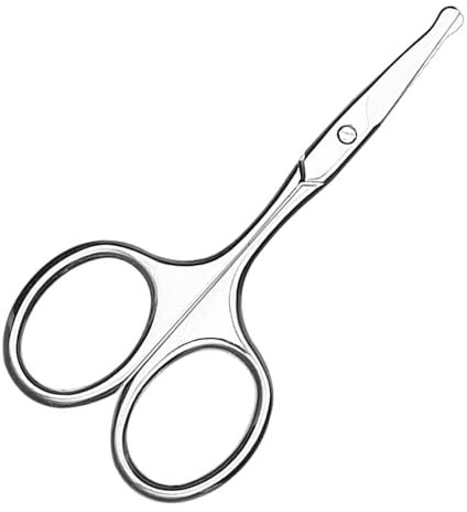 Eupneicu Forbici Per Naso, Baffi E Barba, Punta Arrotondata Acciaio Inossidabile