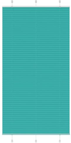 vidaXL Plissee Petrolgrün 110x200 cm Stoffbreite 109,4 cm Polyester, Faltrollo, Klemmfix, Plisseerollo, Jalousie, Rollo, Plisseerollo für Fenster