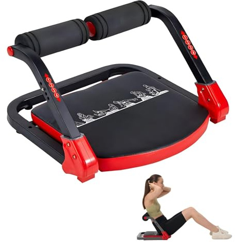HOTSWEAT Ab Machine, Sit Up Exercise Equipment, Ab Workout Equipment with 3 Adjustable Resistance, Ab Trainer for Stomach Workout with 330 LBS Weight Capacity, Foldable Ab Crunch Machine for Home Gym