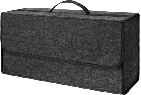 EZVEZS Organizador de Maletero de Coche,Bolsa Maletero Coche de Fieltro,Caja y Bolsa de Almacenamiento para Vehículos, Organizador para Herramientas y Limpieza (1PC)