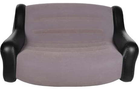 Fockety Sofá Inflable, sofá Inflable de 2 Plazas con Reposabrazos, Bomba de Aire Excluida, Silla Inflable de Superficie Flocada de PVC para Adultos, sofá de Aire Portátil Impermeable