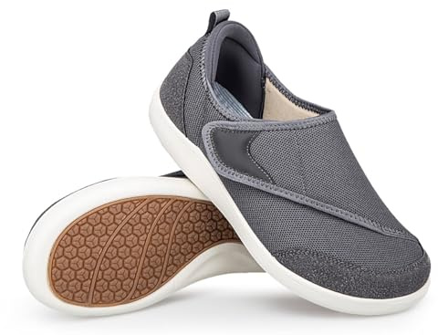 Gaatpot Zapatos Diabéticos para Hombre Mujer Extra Anchas | Zapatillas Ortopédicos para Terapéuticos Neuropatía, Calzado para Edema Artritis, Ajustable