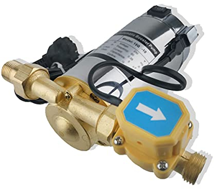 ZYIY 100W Pompe de Surpression Automatique 230V/50Hz 20L/min Pompe à Eau Pompe de Suralimatation Domestique ¾ × ½ Sortie 10m/32.8ft Pompe à Eau Chaude et Froide Solaire pour Douche à la Maison