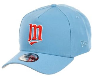 New Era Minnesota Twins MLB Cooperstown Sky Blue 9Forty A-Frame Snapback Cap - One-Size