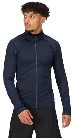Regatta Professional mäns stretch hel dragkedja mellanlager marinblå, Marinblått Xsp, S
