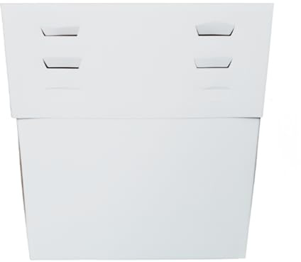 GLOTOMANIA - Caja para Tarta 4 Alturas Ajustables - 30 cm - Calidad Profesional - Resistente y Ligero - Fácil Transporte - Packs de 10 Unidades - Blanco - Cartón Resistente