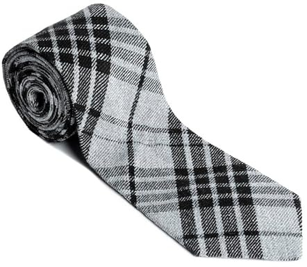 BELGLY Cravatte da uomo in tartan scozzese Highland, cravatta scozzese a quadri, cravatta da uomo in lana acrilica clan, Taglia unica