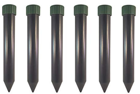 Grabacz 6X Répulsif à Ultrasons pour Taupes, Rongeurs et Serpents – Dispositif Anti-Nuisibles Ultrasonique, Alimenté par Piles (3 Piles D), Fréquence 400 Hz, Protège jusqu'à 600 m² (6)