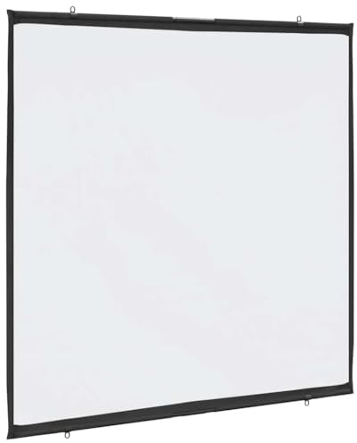 vidaXL Beamer Leinwand Wandhängend 72 Zoll 1:1, Projektionswand, Leinwand, Heimkino-Leinwand, Beamer Leinwand, Rolloleinwand