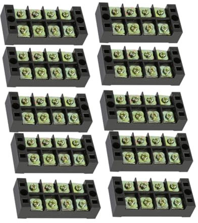 HAWILLOSCH 10piezas Placa De Posiciones Bloque Fijo Conectores Cable Aislamiento Extraíble