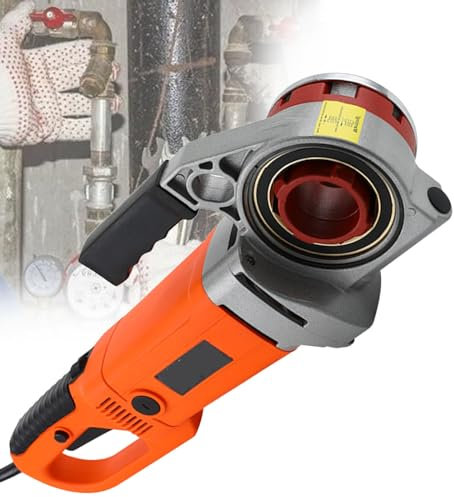 LYDBMYT Filettatrice per Tubi migliorata, filettatrice elettrica per Tubi, filettatrice per Tubi migliorata, Kit filettatrice Portatile Portatile, 220V-6 Teste