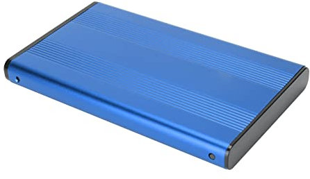 OPPWONG Disco Rigido Esterno Alloggiamento, Portatile SSD Esterno con Interfaccia Interfaccia USB3.0 HDD RECK HDD 2,5 Pollici da 5 Gbps 2 TB Custodia a Antidarico, BLUE (Disco rigido non incluso)