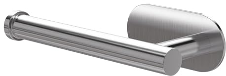 Amig - Portarrollos Adhesivo de baño para Papel higiénico Mod. EA-3 - Soporte Rollo de WC Adhesivo sin Tornillos - 164 x 70 x 45 mm - Acero Inoxidable - Plateado Mate