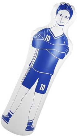 Taidda Bärbar Träningsdocka Boxningssäck Säker Att Använda för Fotbollsspelare Blå 40x160cm (Blå)