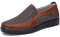 COSIDRAM Mens Slip on Loafers Walking Casual Driving Shoes Canvas Flat Lightweight Outdoor Brown 12