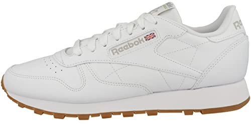 Reebok Homme Classic Leather Baskets, FTWR White/Pure Grey 3 Rubber Gum-03, 45 EU