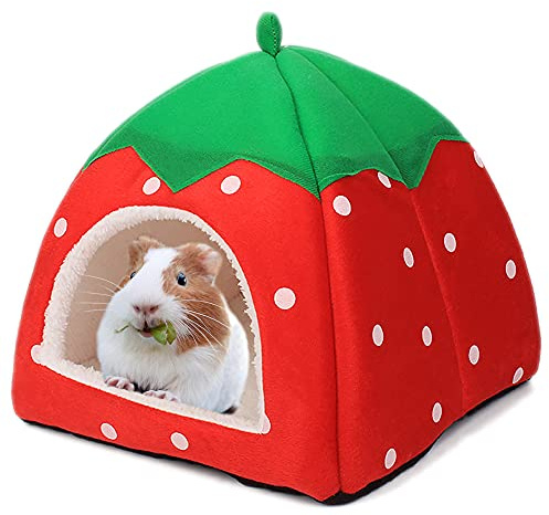Dyrdekly Marsvin gömställe hamster säng kanin hus grotta tillbehör mysigt gömställe för kanin igelkott illrar chinchilla och andra små djur