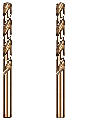 M35 HSS Cobalt Bohrer Kobalt Jobber Twist Bohrer Spiralbohrer zum Bohren auf Hartmetall, Edelstahl, Metall (12.0mm(2 Stück))