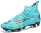 PiDaGlobal Fußballschuhe Herren Professionelle Kinder High Top Kunstrasen Fussballschuhe Stollenschuhe Kickschuhe Jugendliche Athletics Trainingsschuhe Outdoor Sportschuhe 39EU Türkis
