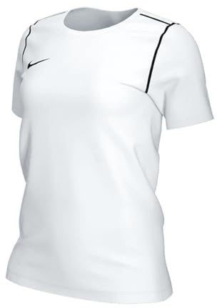 Nike W NK DF Park20 Top SS Haut à Manches Courtes, Blanc/Noir, XS Femme