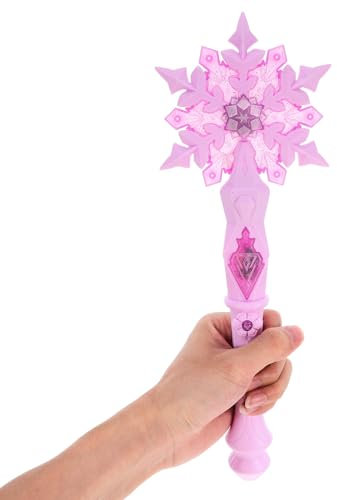 Zauberstab Schneeflocke Leuchtend FüR Kinder – Magischer Prinzessinnen Zauberstab Mit Sound Und Licht Perfekt FüR Partys Halloween Und Geburtstagsfeiern - 32 Cm Rosa