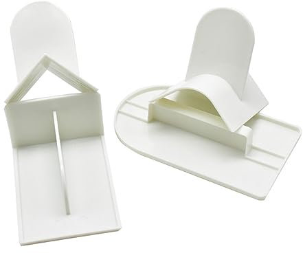 KICHOUSE Kit per Decorare Torte Raschietto per Fondente Spatole A Forma di T per Stendere Il Fondente Plastica per Alimenti