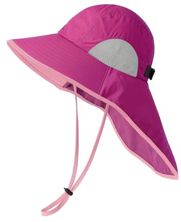 Elegante sombrero poncho de ala ancha para viajeros, plegable, para ciclismo, al aire libre, protección solar para verano (rosa rosa)